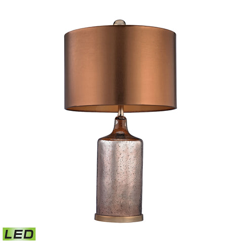 Copper Mercury LED Lamp With Metallic Shade
