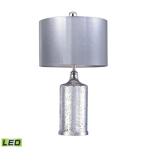 Silver Mercury LED Table Lamp With Metallic Shade