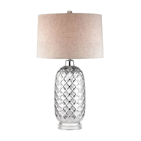 Chrome Quatrefoil Lamp