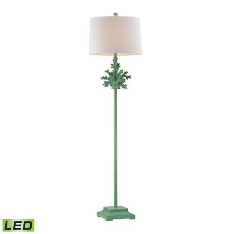 Coral LED Floor Lamp In Green