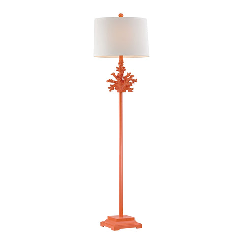 Coral Floor Lamp In Orange