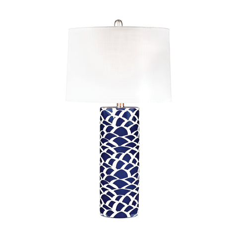 Scale Sketch Table Lamp In Blue And White