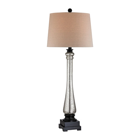 Mercury Glass Column Lamp