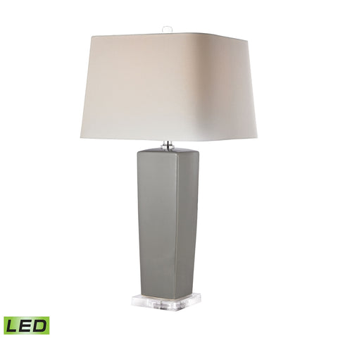 Tapered Grey Ceramic LED Lamp