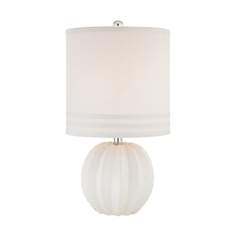 Seychelles 1 Light Table Lamp In White