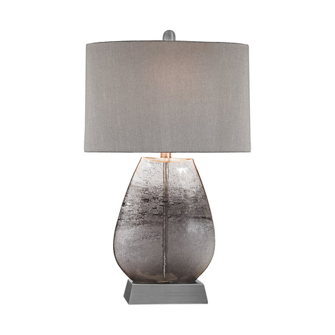 Haarlem 1 Light Table Lamp In Storm Grey And Pewter