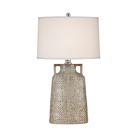 Naxos 1 Light Table Lamp In Charring Cream Glaze
