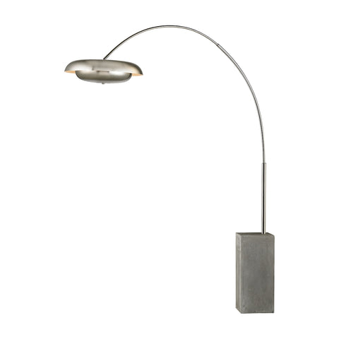 Berne 3 Light Floor Lamp In Satin Nickel