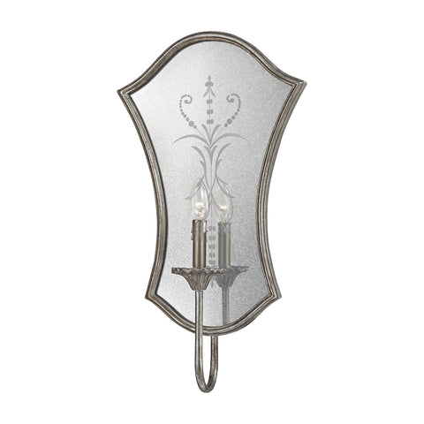 Gruyere 1 Light Wall Sconce In Antique Silver