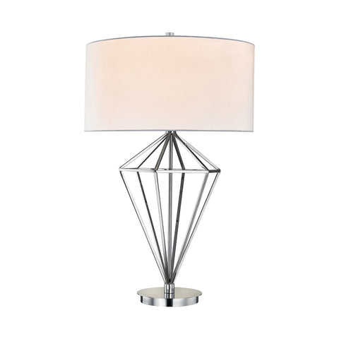 Adele 1 Light Table Lamp In Polished Nickel