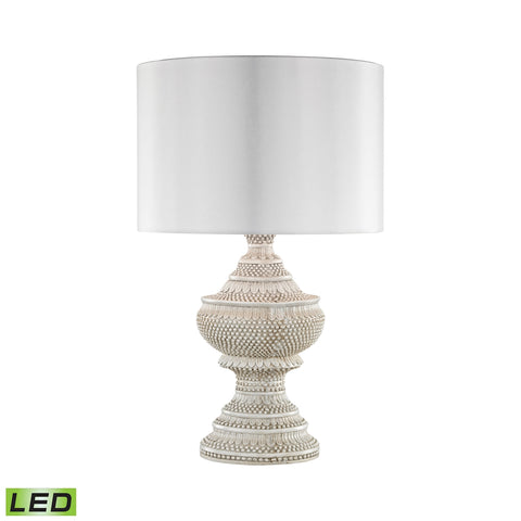 Kokopo Outdoor LED Table Lamp With White Shade