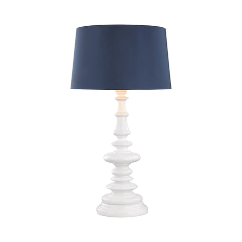 Corsage Outdoor Table Lamp With Navy Blue Shade