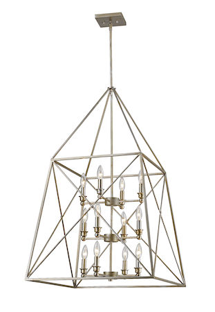 Z-Lite Tressle 12 Light Pendant 447-12AS
