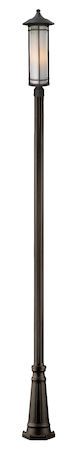 Z-Lite Woodland Outdoor Post Light 530PHB-519P-ORB