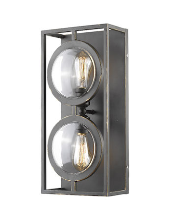 Z-Lite Port 2 Light Wall Sconce 448-2S-OB