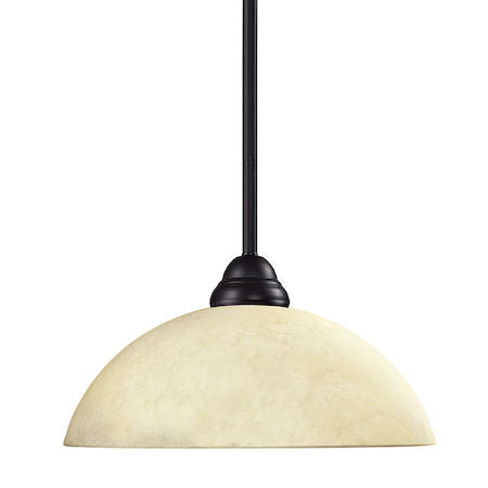 Z-Lite Cobra 1 Light Pendant 2114MP-BRZ-DGM14