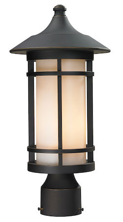 Z-Lite Woodland Outdoor Post Light 528PHM-ORB