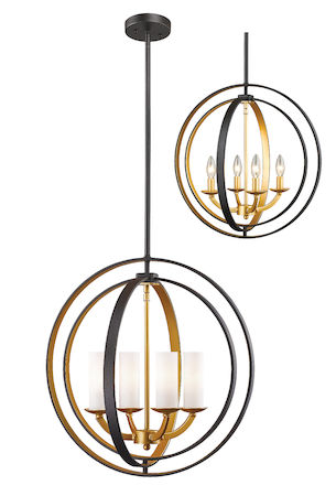 Z-Lite Ashling 4 Light Pendant 6002-4S-BZGD
