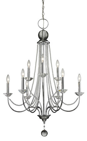 Z-Lite Serenade 9 Light Chandelier 429-9-CH