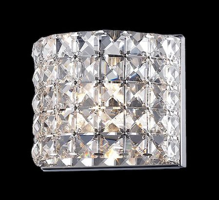 Z-Lite Panache 1 Light Crystal Vanity Light 867-1S