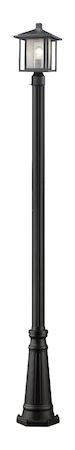 Z-Lite Aspen 1 Light Outdoor 554PHM-519P-BK