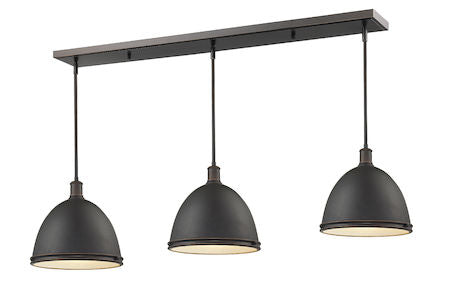 Z-Lite Mason 3 Light Island/Billiard Light 709P13-3OB