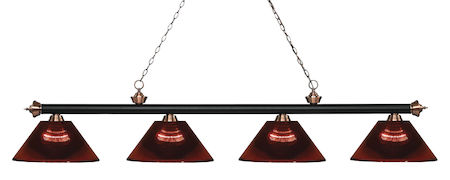 Z-Lite Riviera 4 Light Island/Billiard Light 200-4MB+AC-ARBG