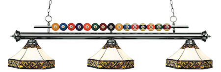 Z-Lite Shark 3 Light Billiard Light 170GM-Z16-30