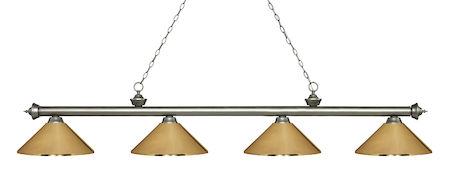 Z-Lite Riviera 4 Light Island/Billiard Light 200-4AS-MPB