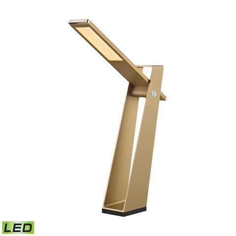 Tilt 5 Watt LED Desk Lamp In Gold