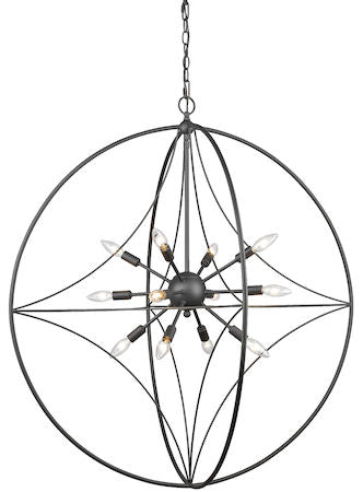 Z-Lite Cortez 12 Light Pendant 452-36BRZ