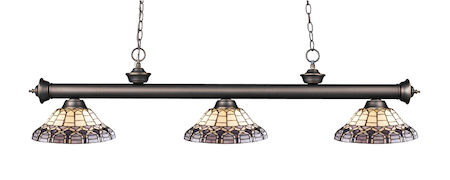 Z-Lite Riviera 3 Light Billiard Light 200-3OB-H14-4