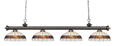 Z-Lite Riviera 4 Light Billiard Light 200-4OB-F14-1