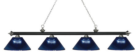 Z-Lite Riviera 4 Light Island/Billiard Light 200-4MB+BN-ARDB
