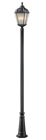 Z-Lite Waverly 3 Light Outdoor Post Light 513PHB-519P-BK