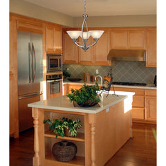 Elysburg 1 Light LED Pendant In Satin Nickel And White Glass