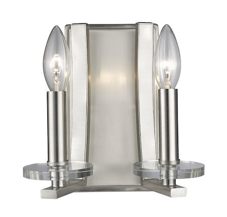 Z-Lite Verona 2 Light Wall Sconce 2010-2S-BN