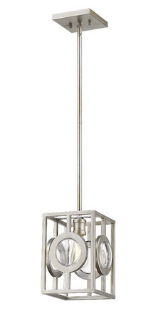 Z-Lite Port 1 Light Mini Pendant 448MP-AS