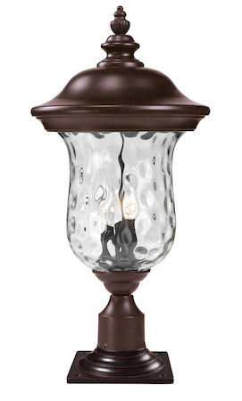 Z-Lite Armstrong Outdoor Post Mount Light 533PHB-533PM-RBRZ