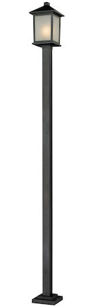 Z-Lite Holbrook Outdoor Post Light 537PHB-536P-BK