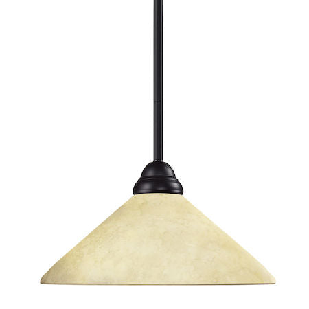 Z-Lite Riviera 1 Light Pendant 2114MP-BRZ-AGM14