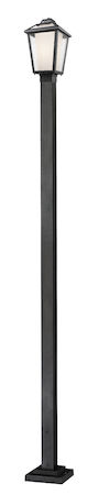 Z-Lite Memphis Outdoor 1 Light Outdoor Post Light 532PHMS-536P-BK