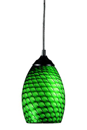 Z-Lite Jazz 1 Light Mini Pendant 131-GREEN