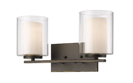 Z-Lite Willow 2 Light Vanity Light 426-2V-OB