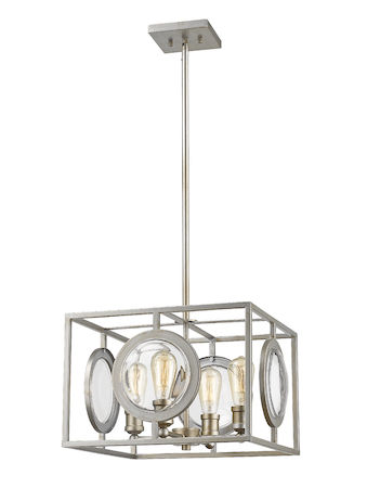 Z-Lite Port 4 Light Pendant 448-16AS