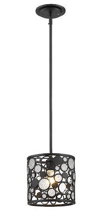 Z-Lite Ariell 1 Light Mini Pendant 450MP-BRZ