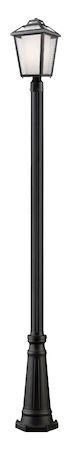 Z-Lite Memphis Outdoor 1 Light Outdoor Post Light 532PHMR-519P-BK