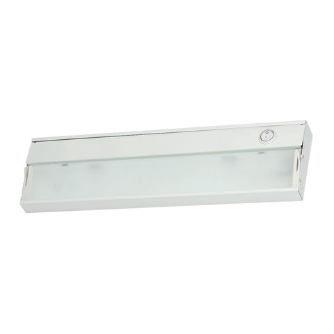 ZeeLite 1 Lamp Cabinet Light In White And Diffused Glass