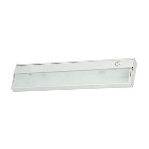 ZeeLite 2 Lamp Cabinet Light In White And Diffused Glass