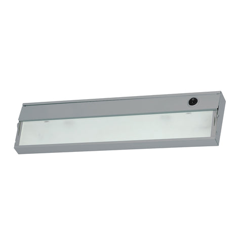 ZeeLite 2 Lamp Cabinet Light In Stainless Steel And Diffused Glass
